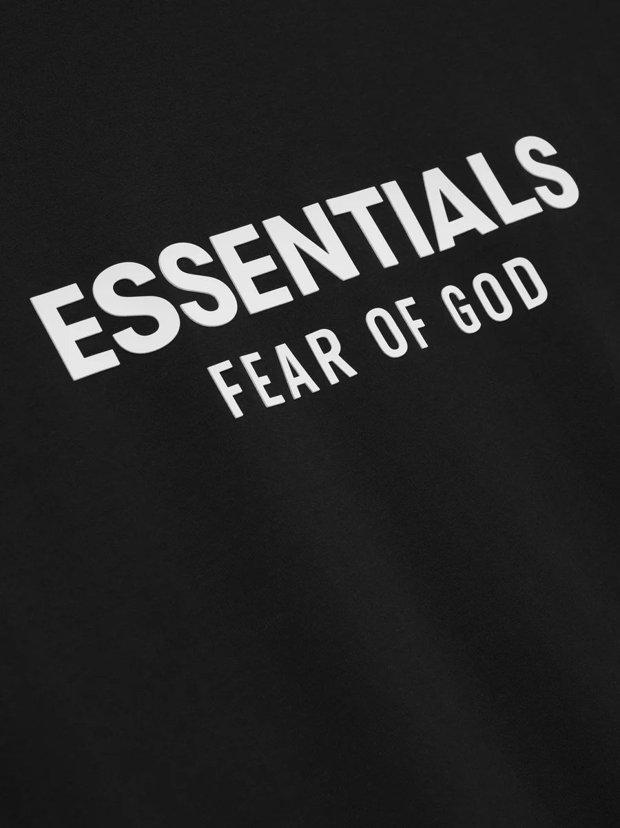 ESSENTIALS CLASSIC SHORT SLEEVE TEE NEGRO SS25
