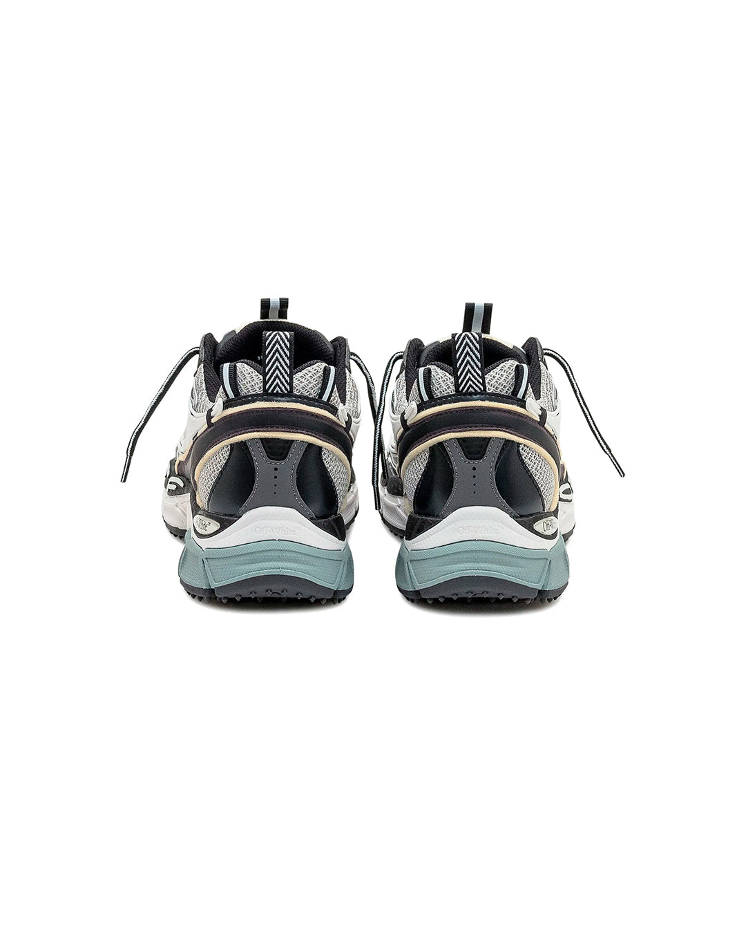 OFF-WHITE BE RIGHT BACK RUNNING GRAY BLACK