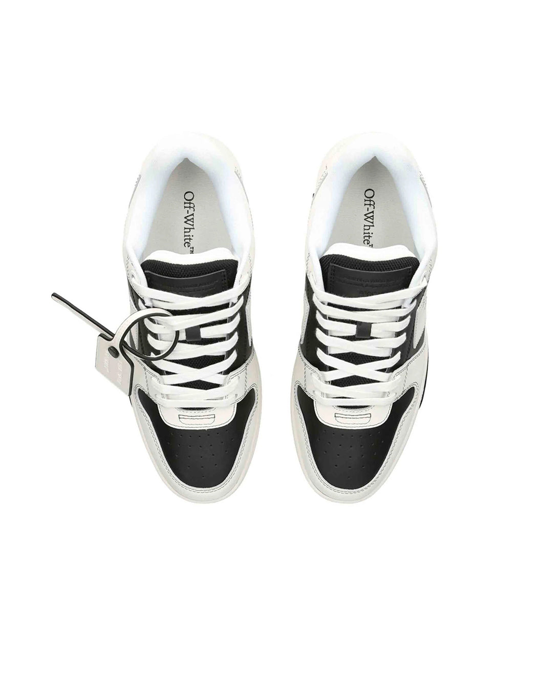 OFF-WHITE OUT OF OFFICE OOO CALF LEA BLACK WHITE