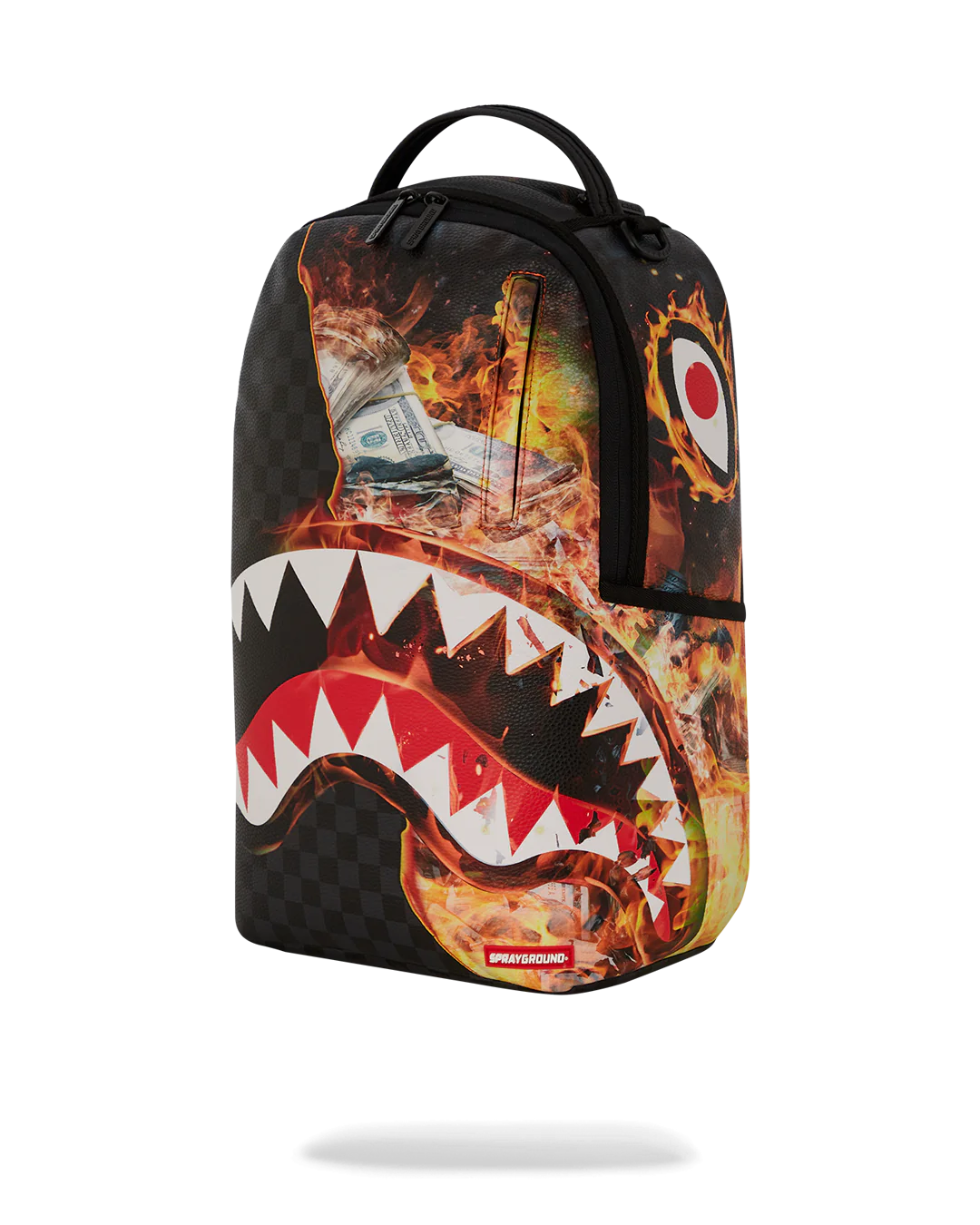 MOCHILA SPRAYGROUND SHARK FIRE CHECK DLXSV