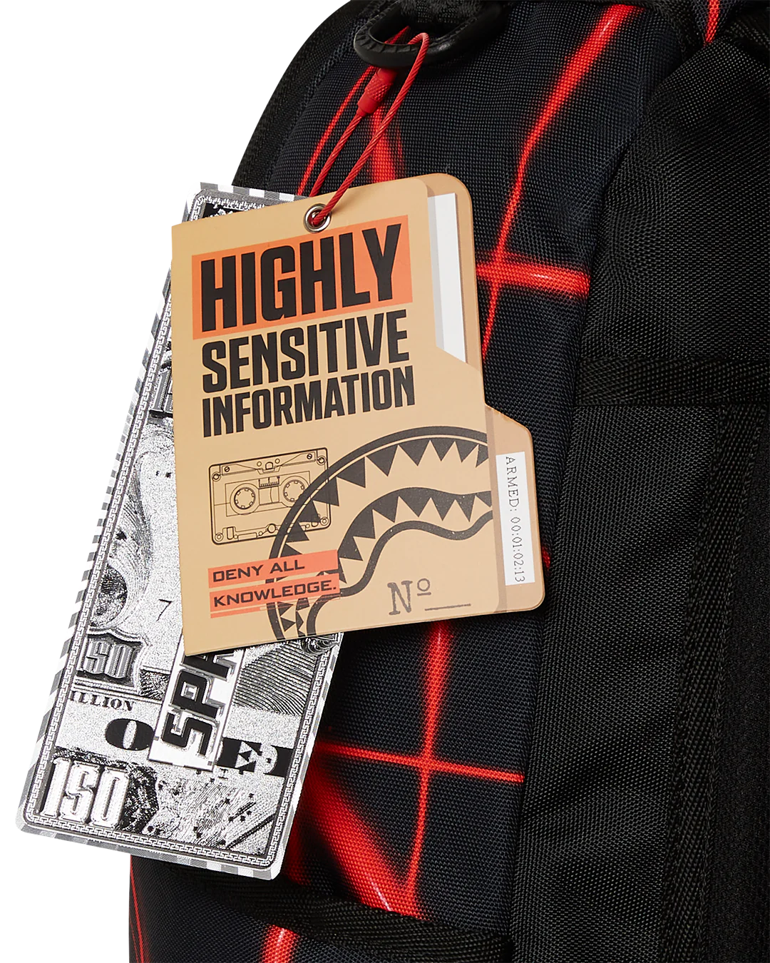 MOCHILA SPRAYGROUND MISSION IMPOSSIBLE LASER SHARK