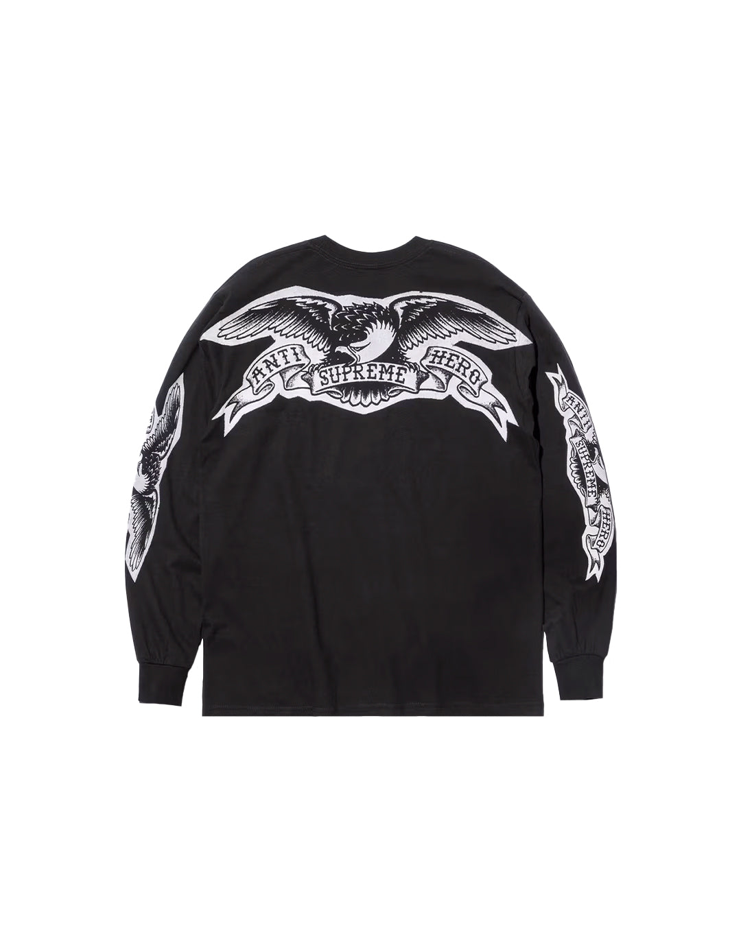 SUPREME ANTIHERO EAGLE LONG-SLEEVE TEE BLACK