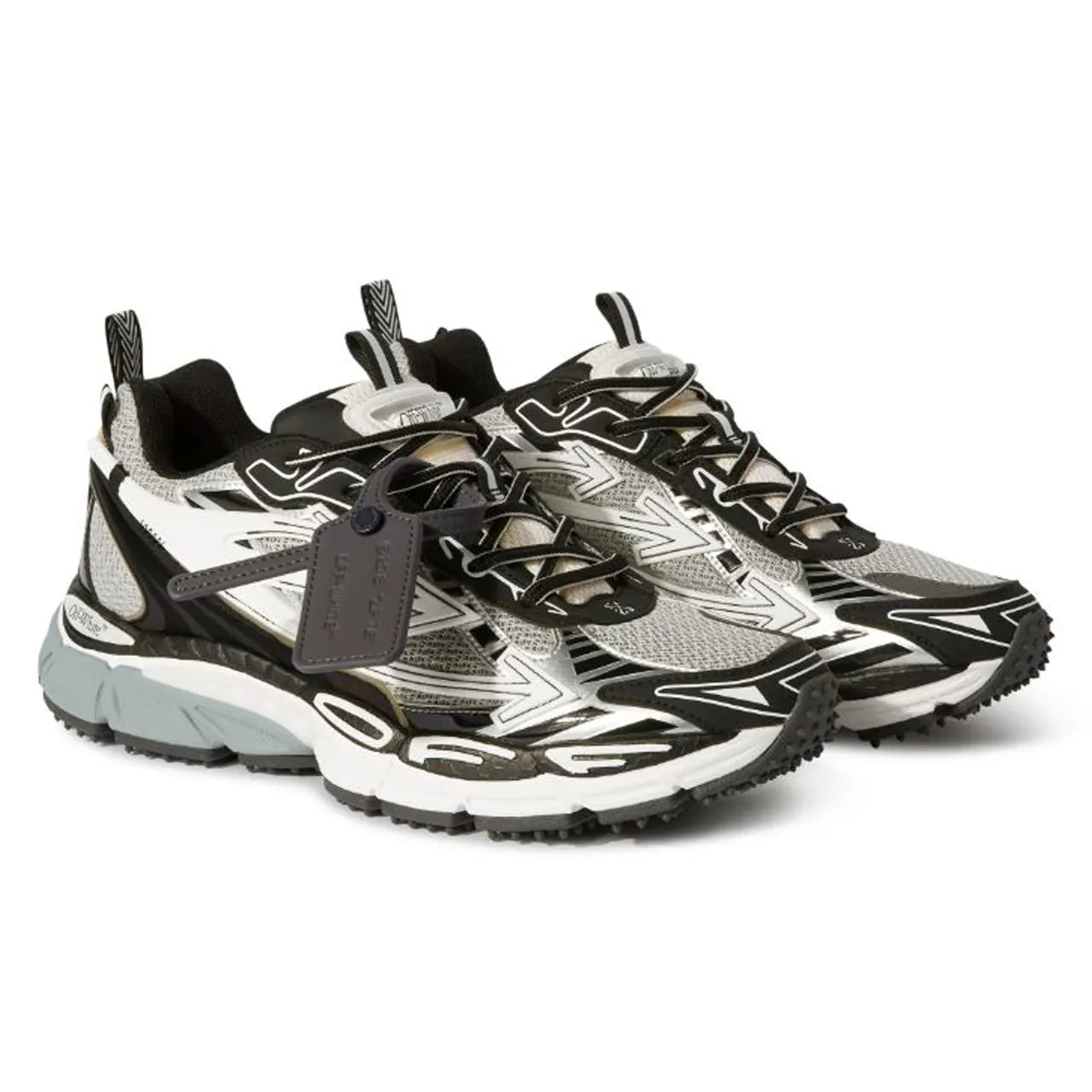 "OFF-WHITE BE RIGHT BACK RUNNING ''LIGHT GREY BLACK''