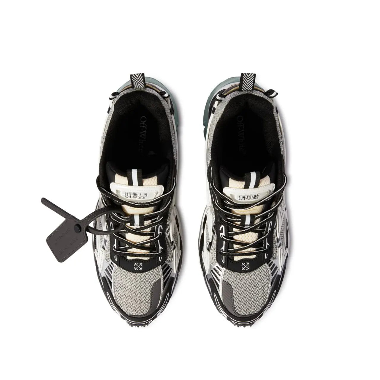 "OFF-WHITE BE RIGHT BACK RUNNING ''LIGHT GREY BLACK''