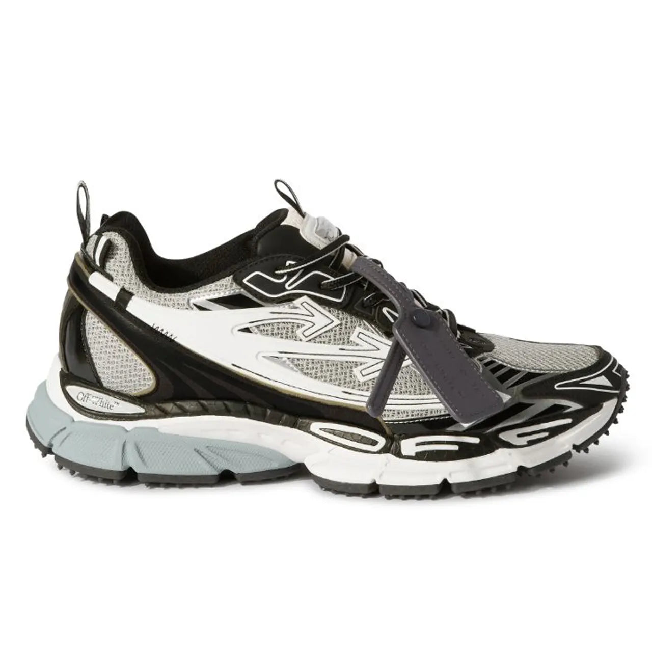 "OFF-WHITE BE RIGHT BACK RUNNING ''LIGHT GREY BLACK''
