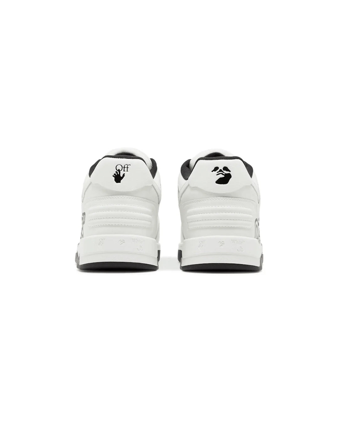 OFF-WHITE OOO LOW TOPS WHITE BLACK