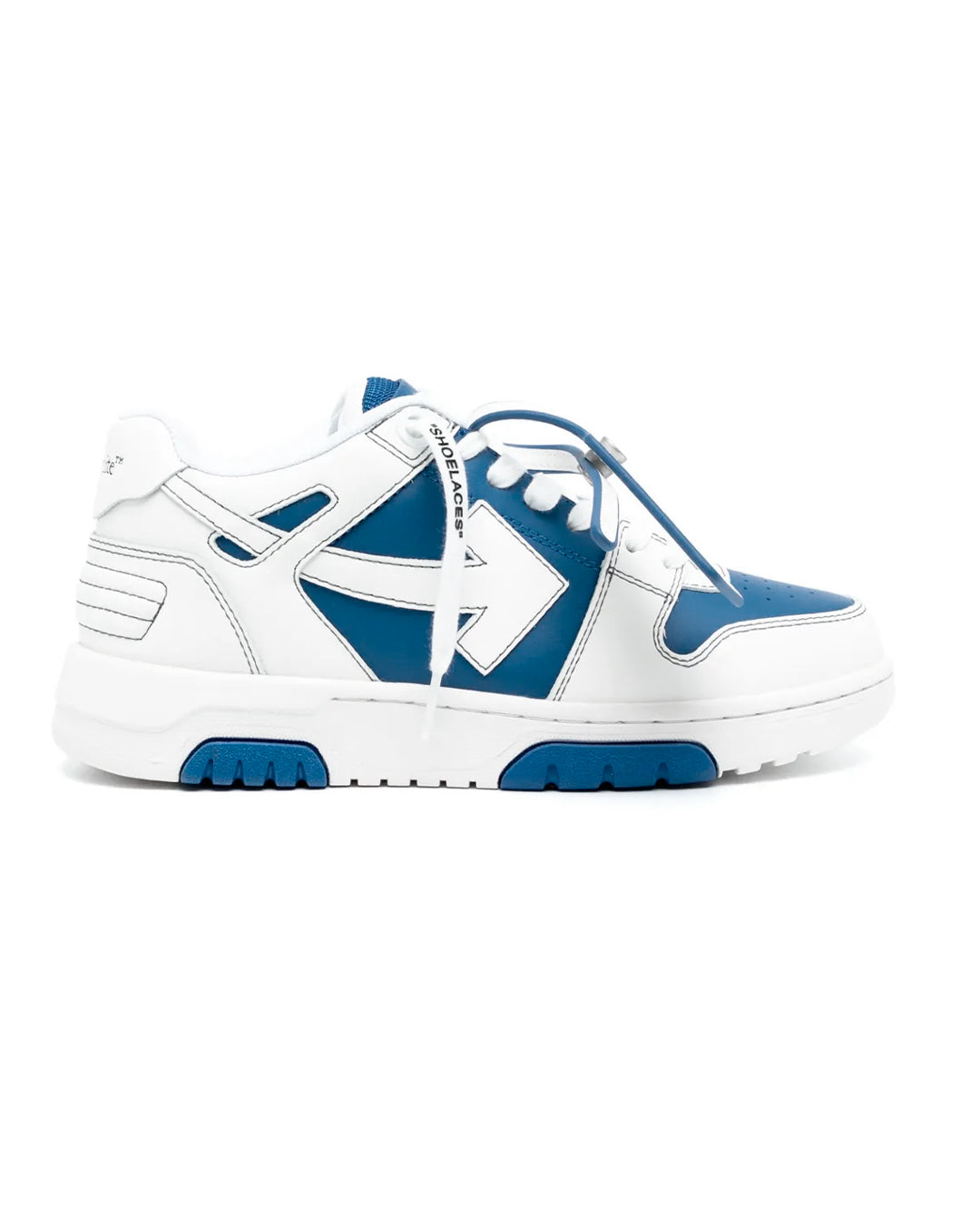 OFF-WHITE OUT OF OFFICE OOO LOW TOPS WHITE DARK BLUE
