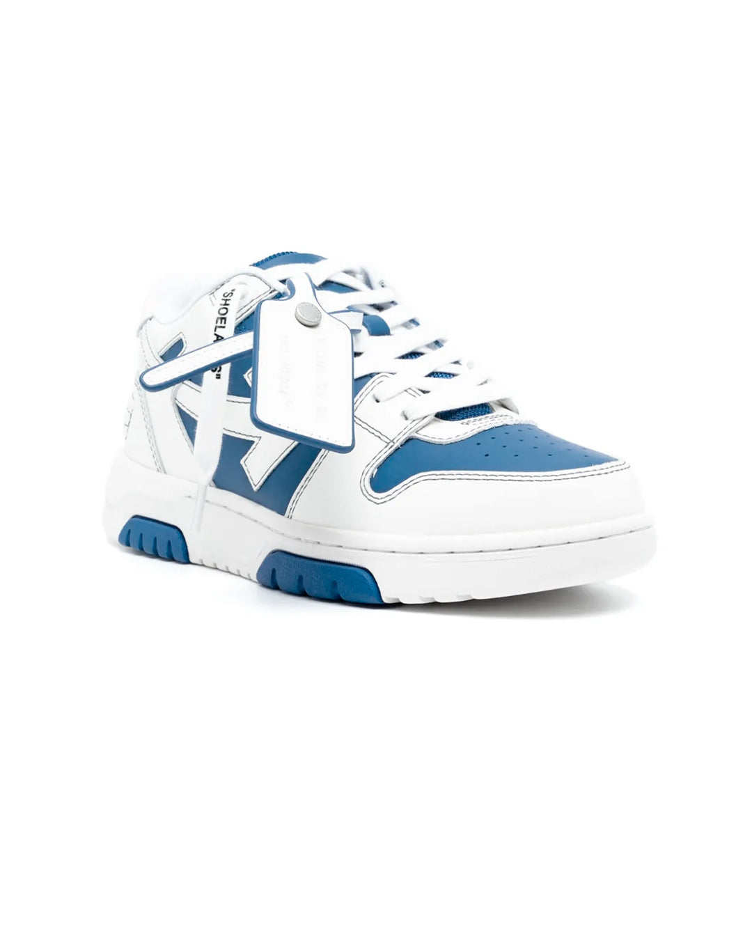 OFF-WHITE OUT OF OFFICE OOO LOW TOPS WHITE DARK BLUE