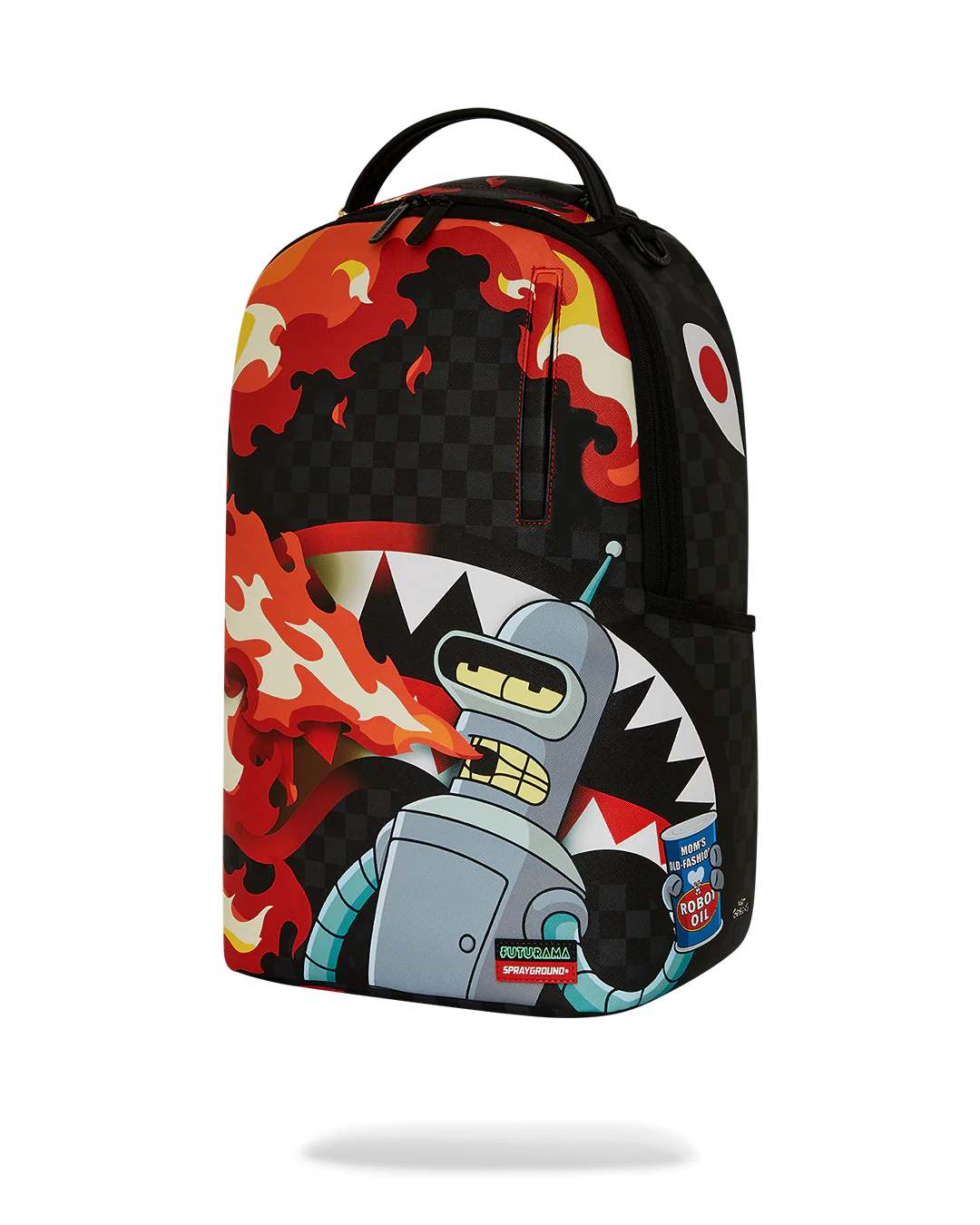 MOCHILA SPRAYGROUND FUTURAMA BENDER FIRE DRAMA