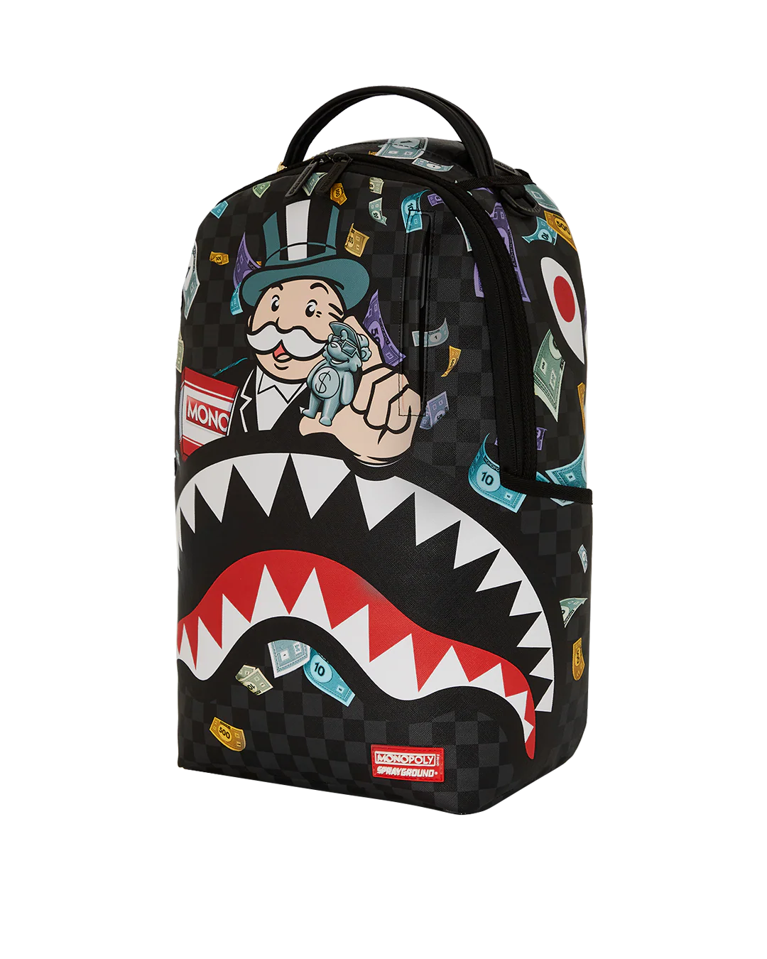 MOCHILA SPRAYGROUND MONOPOLY X SPRAYGROUND CHARACTERS