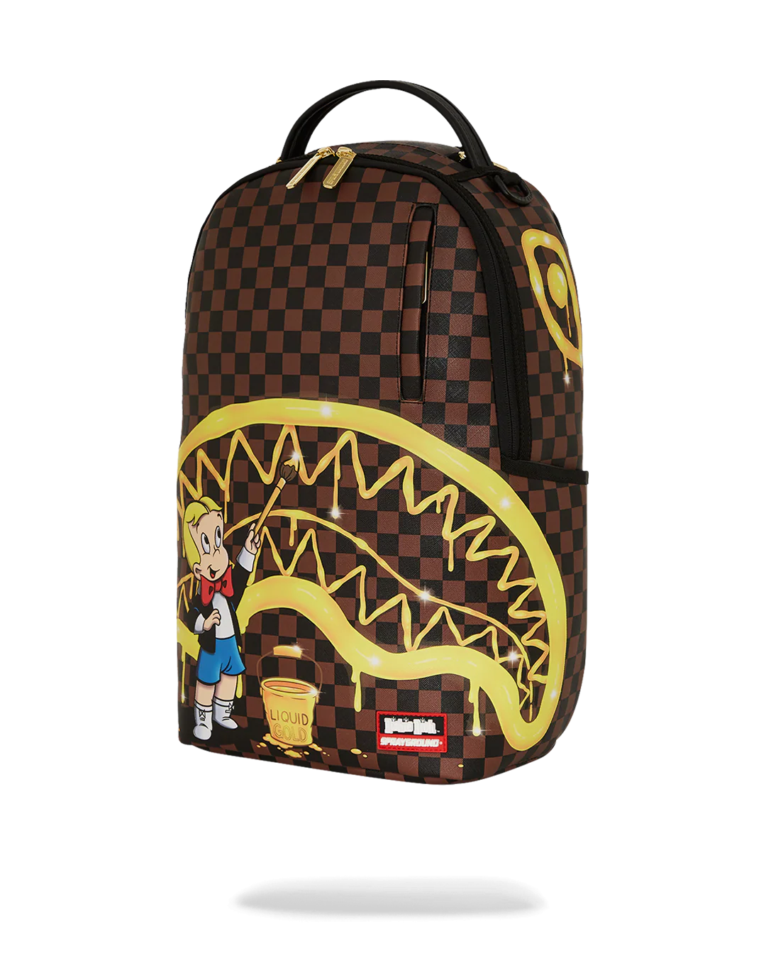 MOCHILA SPRAYGROUND RICHIE RICH GOLD SHARKMOUTH