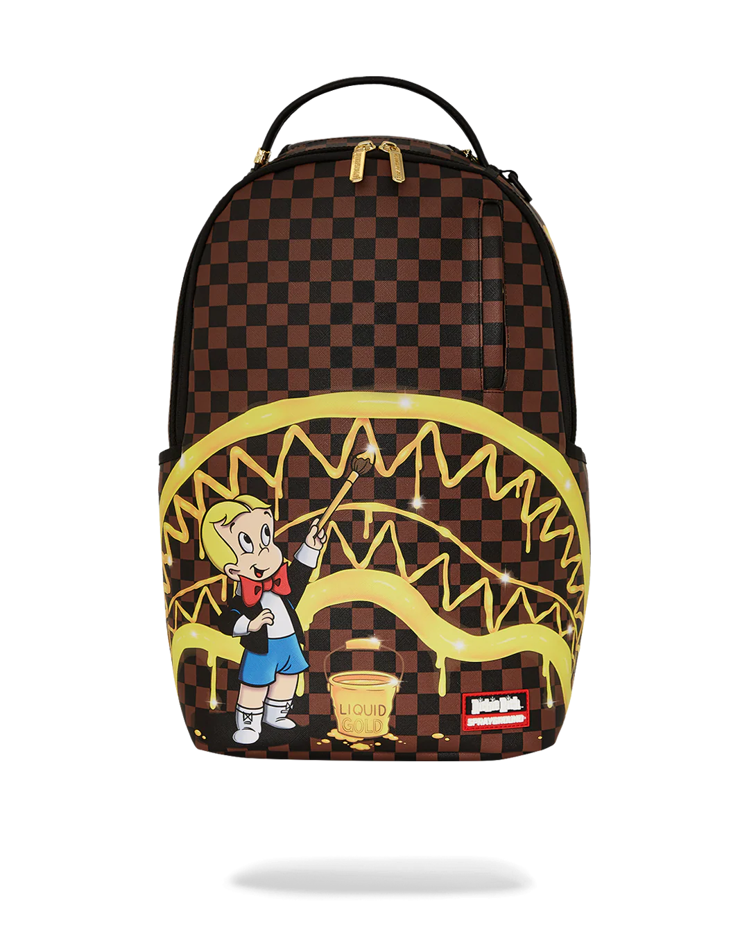 MOCHILA SPRAYGROUND RICHIE RICH GOLD SHARKMOUTH
