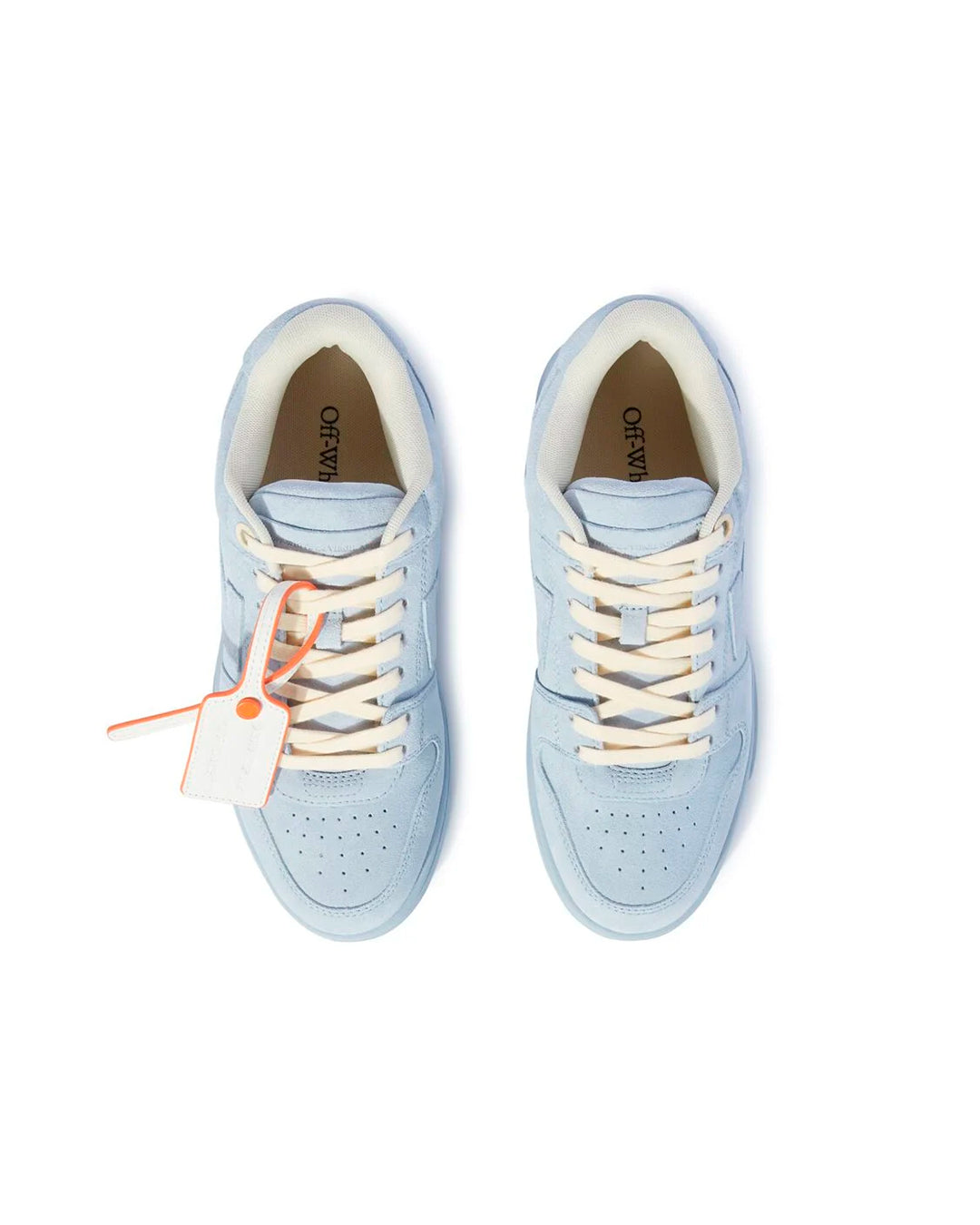 OFF-WHITE OUT OF OFFICE SUEDE LIGHT BLUE