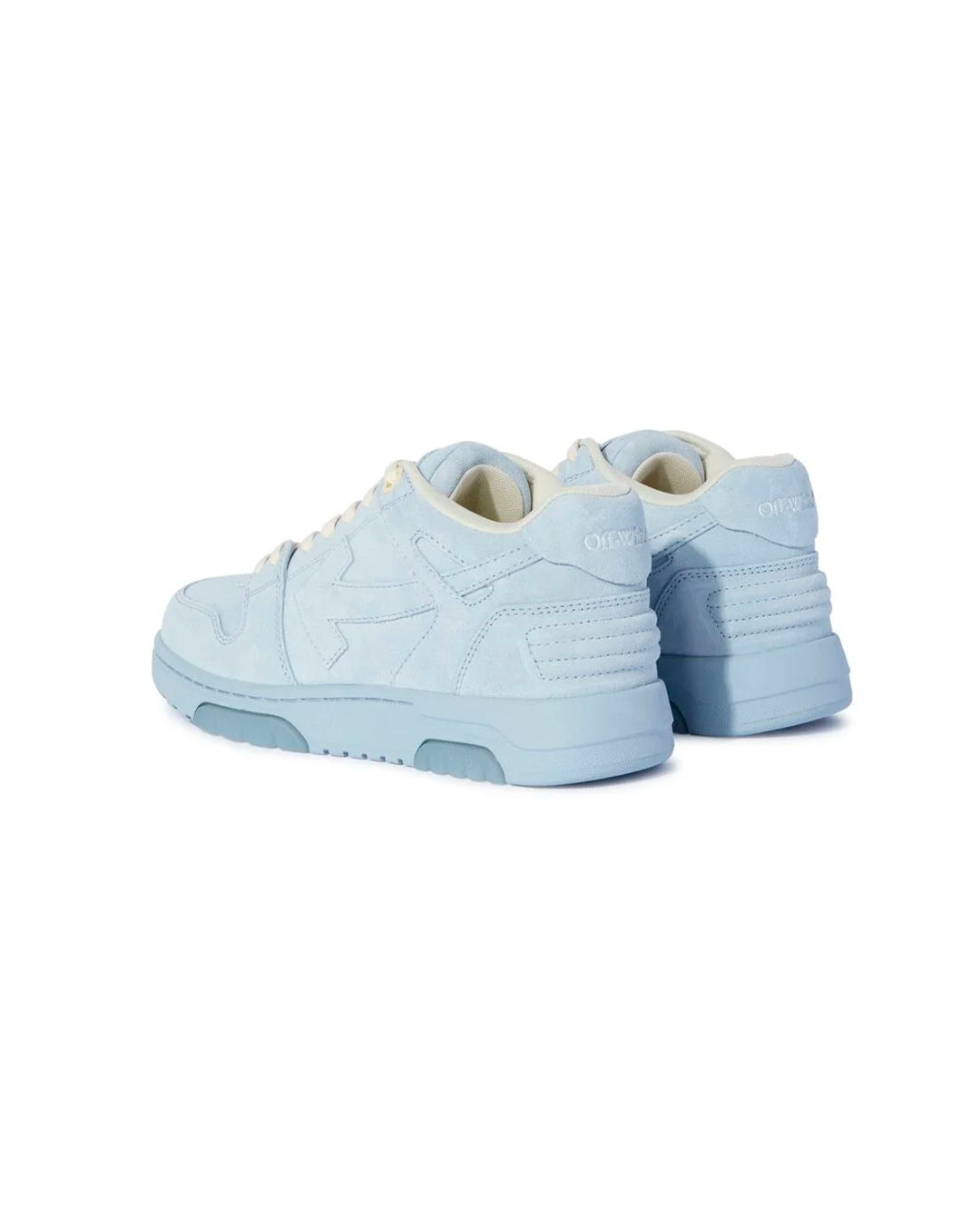 OFF-WHITE OUT OF OFFICE SUEDE LIGHT BLUE