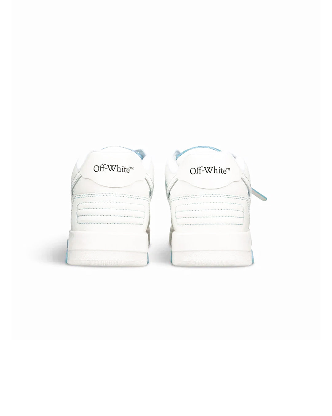 OFF-WHITE OUT OF OFFICE OOO LOW TOPS LIGHT BLUE WHITE HOMBRE