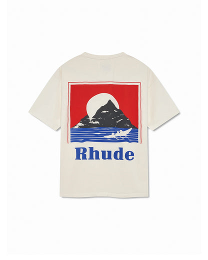 RHUDE MOONLIGHT REGATTA TEE WHITE
