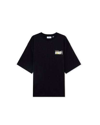 OFF-WHITE BLACK INDUSTRIAL ARROW SKATE T-SHIRT