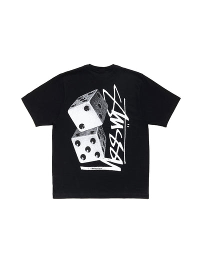 STÜSSY TALL DICE TEE BLACK