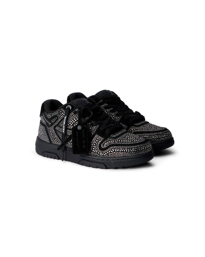 OFF-WHITE OUT OF OFFICE STRASS CRYSTAL EMBELLISHED BLACK