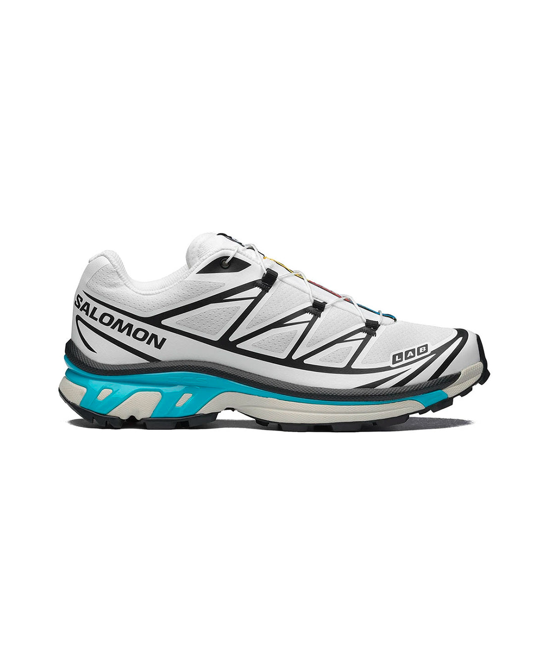 SALOMON XT-6 U BLACK WHITE BLUE CURACAO HOMBRE