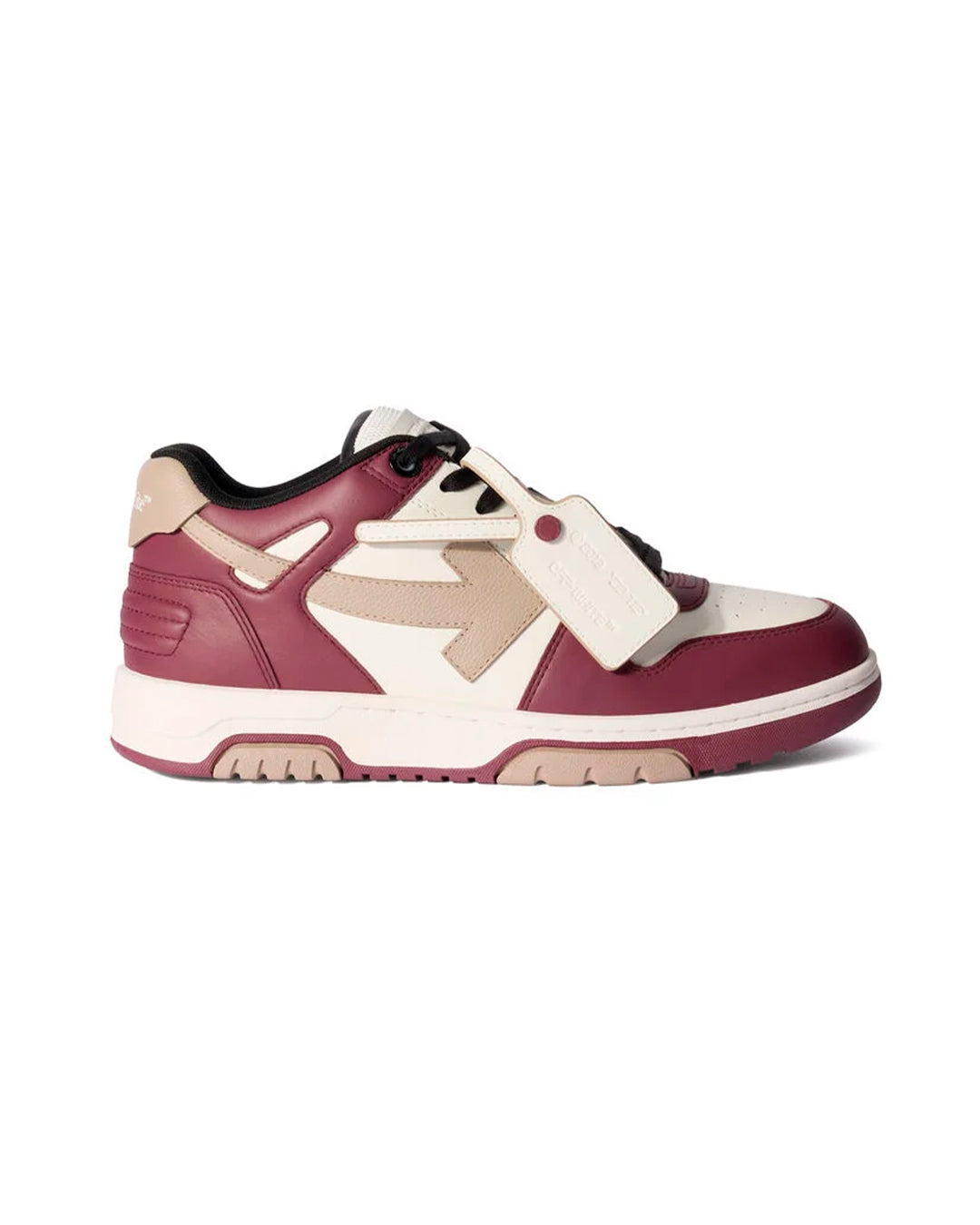 OFF-WHITE OUT OF OFFICE BURGUNDY WHITE