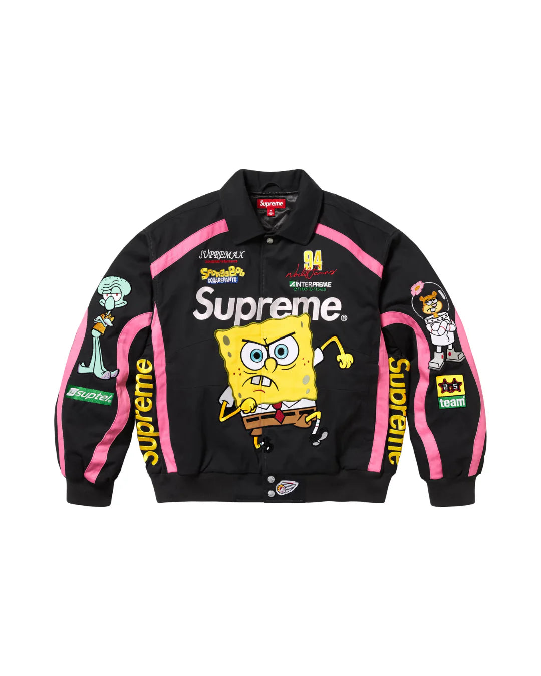 SUPREME SPONGEBOB SQUAREPANTS JEFF HAMILTON RACING JACKET
