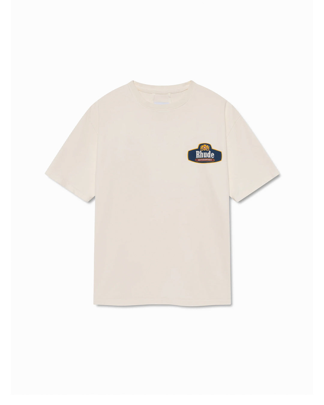 RHUDE RACING CREST TEE WHITE