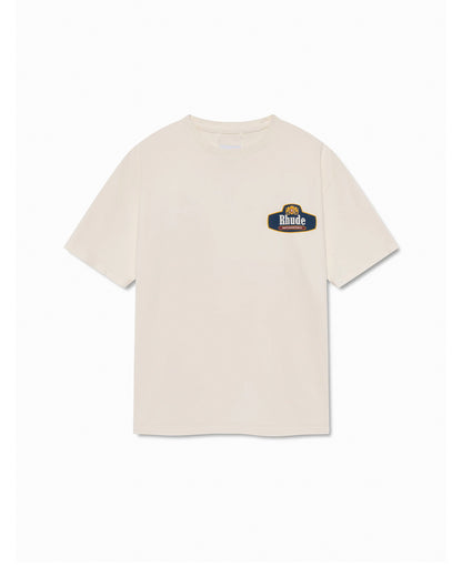 RHUDE RACING CREST TEE WHITE