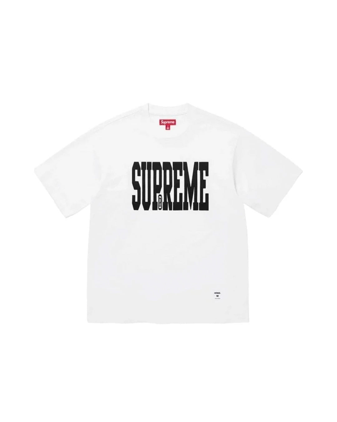 SUPREME STRETCH APPLIQUE S/S TOP WHITE