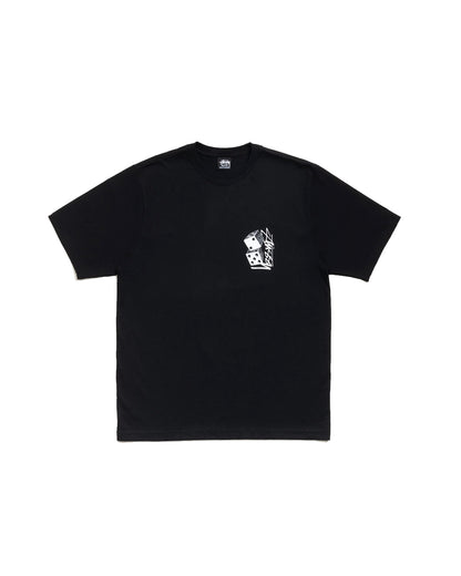 STÜSSY TALL DICE TEE BLACK