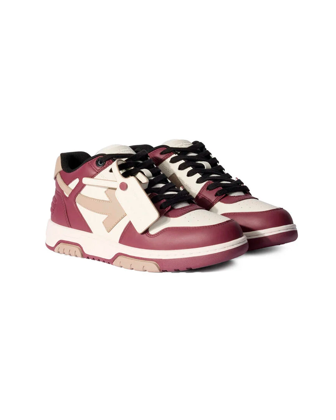 OFF-WHITE OUT OF OFFICE BURGUNDY WHITE