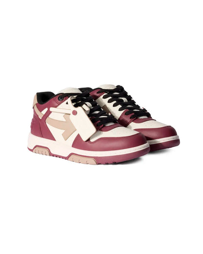 OFF-WHITE OUT OF OFFICE BURGUNDY WHITE