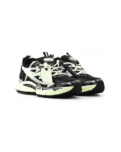 OFF-WHITE BE RIGHT BACK RUNNING BLACK LIME HOMBRE