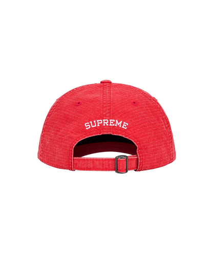 SUPREME ARABIC LOGO RIPSTOP 6-PANEL RED