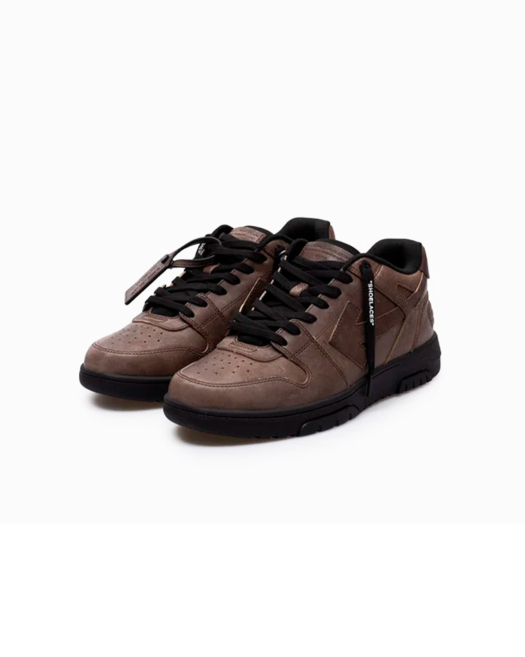 OFF-WHITE OUT OF OFFICE BROWN BLACK HOMBRE