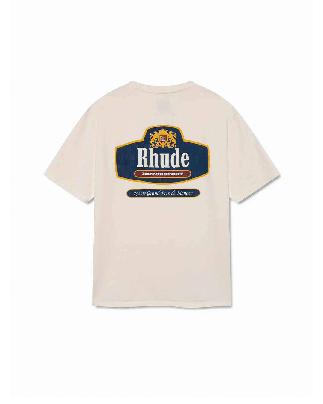 RHUDE RACING CREST TEE WHITE