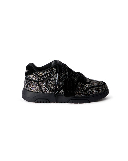 OFF-WHITE OUT OF OFFICE STRASS CRYSTAL EMBELLISHED BLACK
