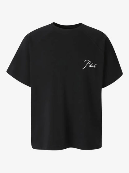 RHUDE CLASSIQUE RAGLAN TEE BLACK