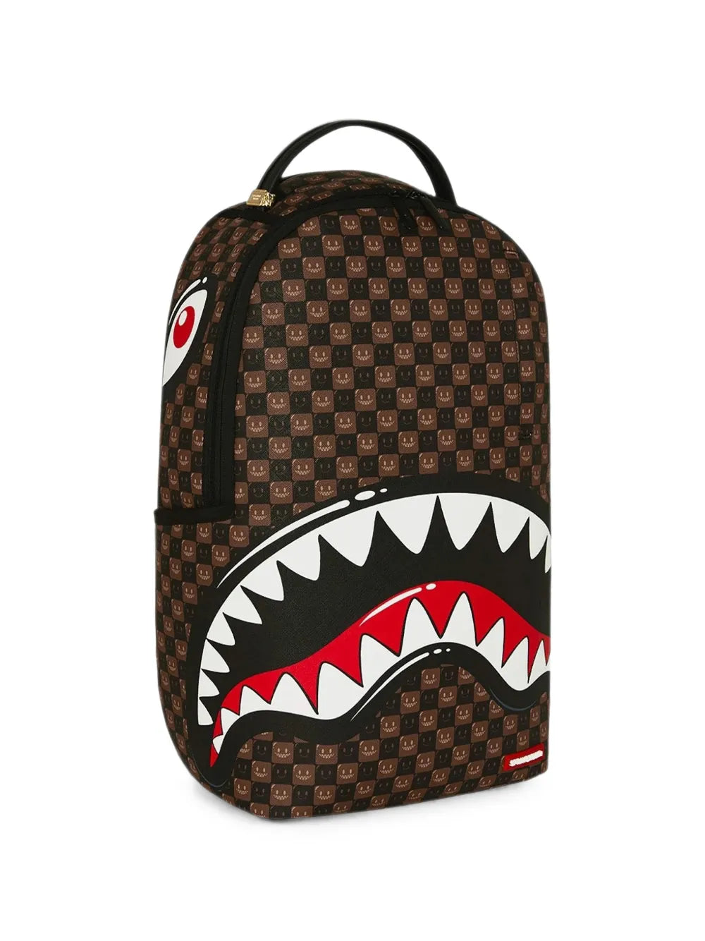 MOCHILA SPRAYGROUND SHARKS IN PARIS WTF BUBBLE BROWN CHECK