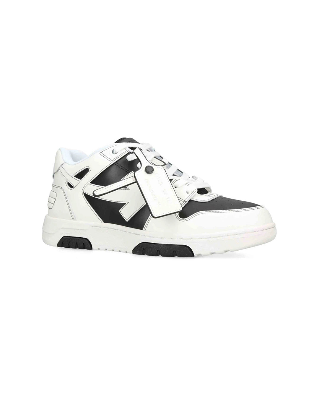 OFF-WHITE OUT OF OFFICE OOO CALF LEA BLACK WHITE