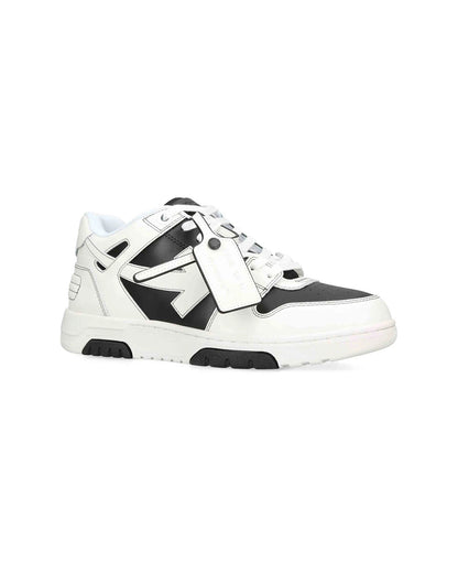 OFF-WHITE OUT OF OFFICE OOO CALF LEA BLACK WHITE