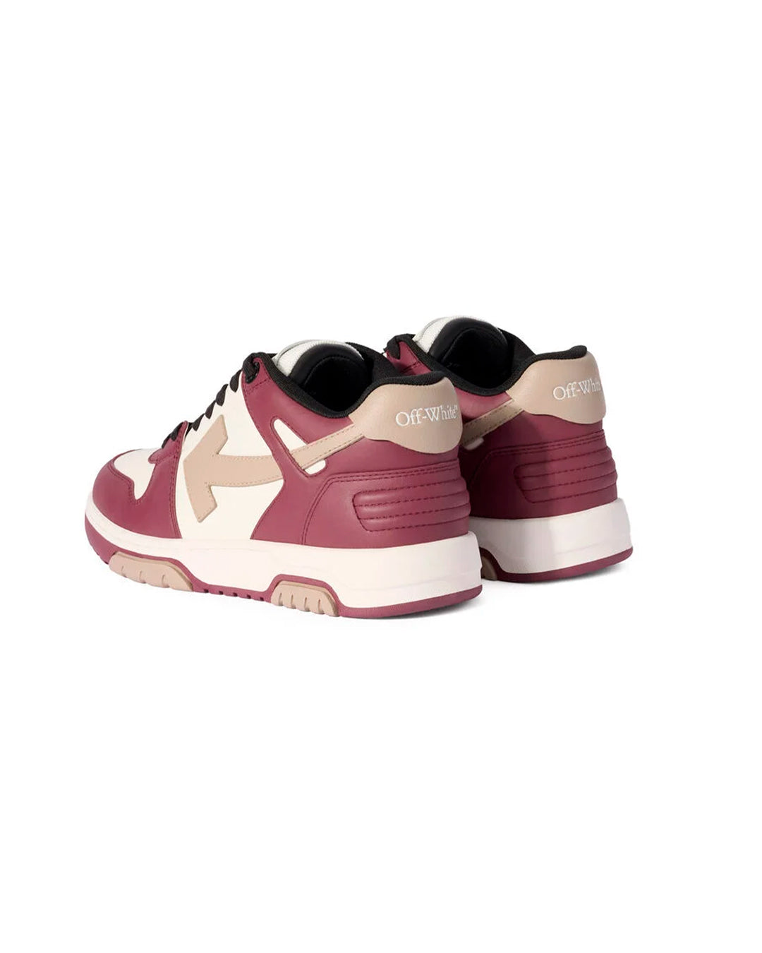 OFF-WHITE OUT OF OFFICE BURGUNDY WHITE
