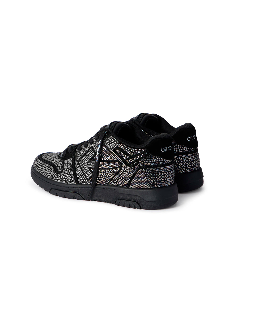OFF-WHITE OUT OF OFFICE STRASS CRYSTAL EMBELLISHED BLACK