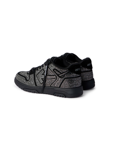 OFF-WHITE OUT OF OFFICE STRASS CRYSTAL EMBELLISHED BLACK