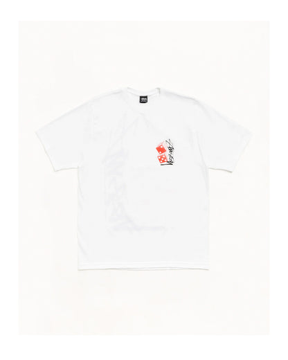 STÜSSY TALL DICE TEE WHITE