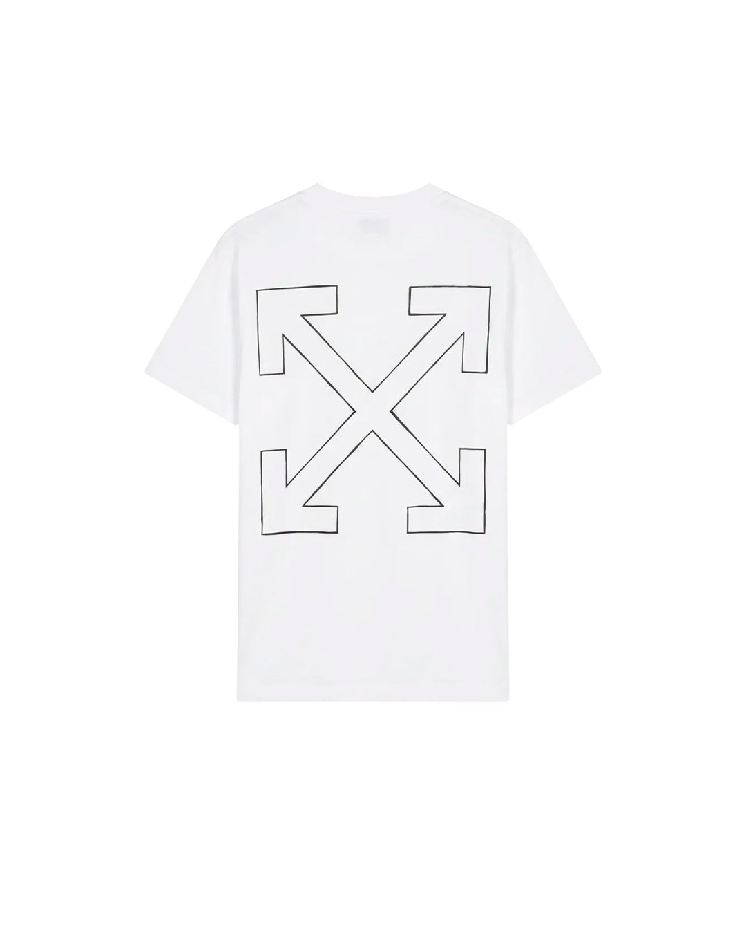 OFF WHITE SLIM FIT EAGLE ARROW SHORT SLEEVE TEE WHITE