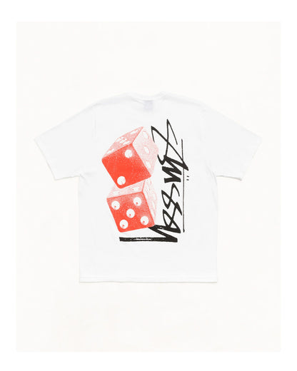 STÜSSY TALL DICE TEE WHITE