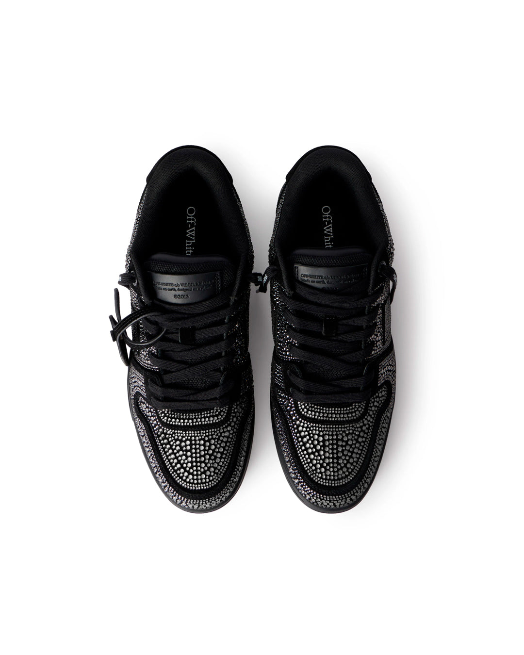 OFF-WHITE OUT OF OFFICE STRASS CRYSTAL EMBELLISHED BLACK