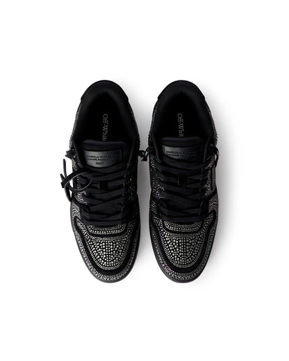 OFF-WHITE OUT OF OFFICE STRASS CRYSTAL EMBELLISHED BLACK