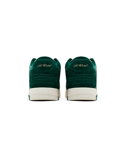 OFF-WHITE OUT OF OFFICE SUEDE GREEN WHITE HOMBRE